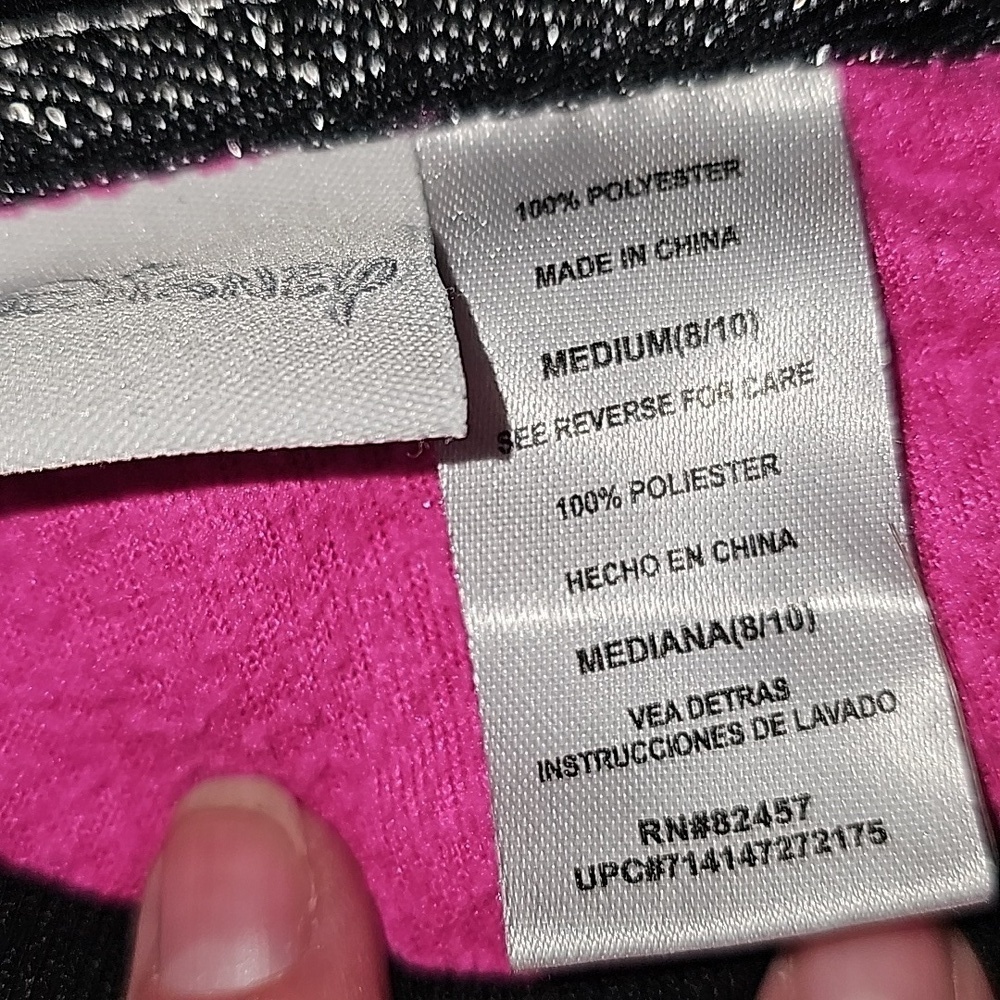 Disney Fleece Minnie Mouse Pajama Top - Picture 2 of 4